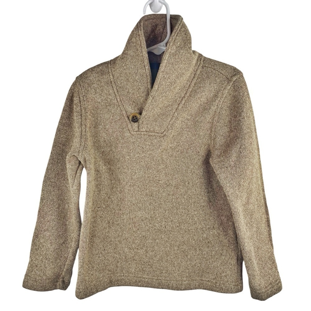 OLD NAVY Boys Kids Khaki Pullover Sweater w High Collar Fall Winter Size XS (5)
